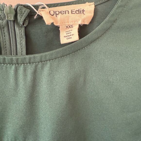 Open Edit Sz. XXS Long Sleeve Blouse with Front Cut Outs Sexy Nightime Club - Picture 7 of 8